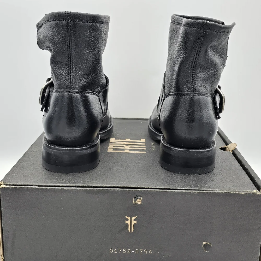 NIB Frye Veronica Flex Botties, Leather Moto Anlke Boots, Black, Women's 6 - Picture 6 of 16